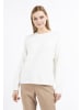 DreiMaster Damen Strick Pullover in Wollweiss