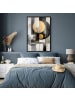 MuchoWow Poster mit Bilderrahmen Gold