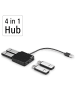 Hama USB-Hub 4 Ports, USB 2.0