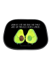 Mr. & Mrs. Panda Sonnenschutz Pkw Avocado Pärchen mit Spruch in Schwarz