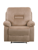 Beliani Fernsehsessel BERGEN in Beige - (W) 85 x (H) 101 x (L) 74 cm
