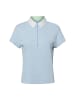 MARC CAIN SPORTS  Poloshirt in hellblau weiß