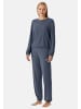 Schiesser Schlafanzug Casual Fashion in Blaugrau