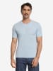Hanro V-Shirt Living Shirts in blue lagoon