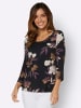 WITT WEIDEN Print-Shirt in lila-ocker-bedruckt