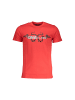 cavalli CLASS Rotes Baumwoll-T-Shirt