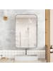 ABRIHOME Rectangle Spiegelschrank in Schwarz mit Metallrahmen und verstellbaren Böden