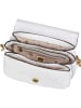 Guess Umhängetasche Izzy Peony Trible Compartment Flap in Stone Logo