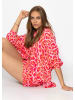 SASSYCLASSY Musselin Shorts mit Zebra-Print in Pink