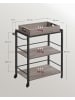 VASAGLE Servierwagen Barnet in Beige-Schwarz - (B)40 x (H)86 x (T)72 cm