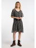 DreiMaster Vintage Damen Kleid in Schwarz Mehrfarbig