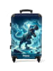 NoBoringSuitCases Suitcase, Koffer, Reisekoffer T-Rex blau