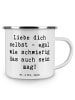 Mr. & Mrs. Panda Kaffeebecher Spruch Selbstakzeptanz Liebe mit S... in Weiß