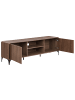 Beliani TV-Schrank COWELL in Braun/Schwarz - (W) 180 x (H) 55 x (L) 40 cm