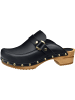Sanita Comfortwear Clog "Wood-Lillen Open" in Schwarz
