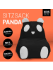 Lumaland Kindersitzsack Animal Line Panda 180l schwarz/weiß Schwarz