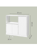 VASAGLE Küchenschrank Kailyn in Weiß - (B)90 x (H)90 x (T)40 cm
