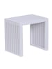 relaxdays Sitzbank in Weiß - (B)45 x (H)43 x (T)33 cm