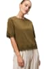 Zero  Shirt mit Spitzenbesatz in Dark Olive