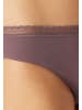 Schiesser Brazil Slip 95/5 Cotton in Schwarz / lila