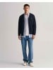 Gant Classic V-Neck Strickjacke aus Baumwolle in Evening bl