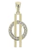 Adeliás Damen Anhänger aus 333 Gold mit Zirkonia in gold