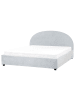 Beliani Doppelbett VAUCLUSE in Blau - (W) 194 x (H) 112 x (L) 214 cm