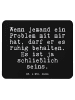 Mr. & Mrs. Panda Mousepad Wenn jemand ein Problem... mit Spruch in Schwarz