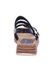 Marco Tozzi Keilsandaletten in BLACK COMB