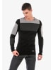 Cipo & Baxx Pullover in BLACK-ANTHRACITE