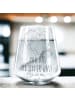 Mr. & Mrs. Panda Trinkglas Otter Herz mit Spruch in Transparent