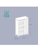 VASAGLE Badezimmerschrank Sofie in Dunkelgrau - (B)30 x (H)82 x (T)55 cm