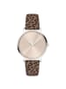s.Oliver Armbanduhr Modern Basics in braun