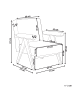 Beliani Sessel EVJE in Beige/Braun - (W) 70 x (H) 81 x (L) 72 cm