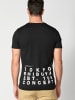 KOROSHI Kurzarm T-Shirt in schwarz