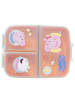 Peppa Pig Peppa Pig Kinder Brotdose – Lunchbox mit 3 Fächern & tollem Design in Orange