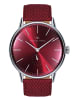 August Berg Armbanduhr Serenity Burgundy N°6 in silver burgundy