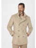 S4 JACKETS Wollmantel George in beige melange