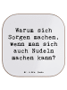 Mr. & Mrs. Panda Glas-Untersetzer Spruch Gelassenheit in Krisen ... in Weiß