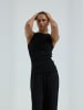 Seamless Basic Top Jacquard in Black