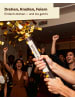 Partyjoker 10 Konfettikanonen Gold 30cm