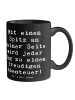 Mr. & Mrs. Panda Tasse Spruch Freudiger Spitz mit Spruch in Schwarz
