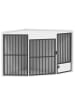 Pawhut Hundekäfig Weiß 113L x 80B x 64H cm