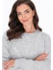 Usha Women Sweater in light grey melange
