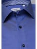 Eterna Langarm Hemd Comfort Fit Gentle Shirt Twill in Blau