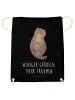 Mr. & Mrs. Panda wander rucksack Otter Muschel mit Spruch in Schwarz