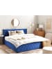 Beliani Doppelbett ROCHEFORT in Blau - (W) 190 x (H) 99 x (L) 214 cm