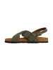 Terre de Marins Syrus-Ledersandalen Grün