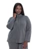 Ulla Popken Sweatjacke in mittel grau melange