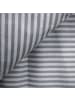 COFI 1453 Gestreifte Bettwäsche 240x220 cm, 2x Kissenbezug 80x80 cm in Grau